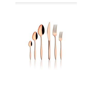 Dmr Life Yakut Rose 72 Parça 12 Kişilik Çatal Kaşık Bıçak Seti