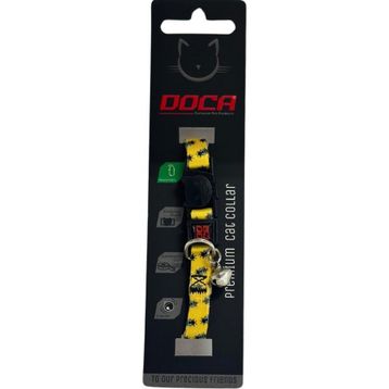 Doca Premium Bee Desenli 1.2x18-38 cm Kedi Boyun Tasması