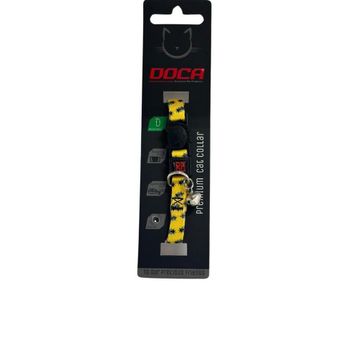 Doca Premium Bee Desenli 1.2x18-38 cm Kedi Boyun Tasması