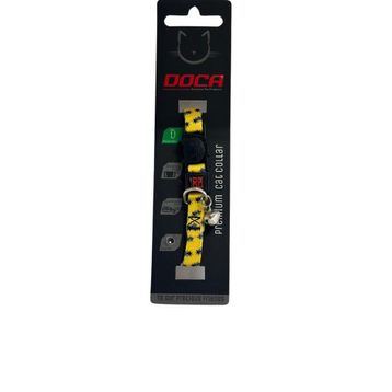 Doca Premium Bee Desenli 1.2x18-38 cm Kedi Boyun Tasması