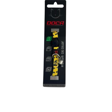 Doca Premium Bee Desenli 1.2x18-38 cm Kedi Boyun Tasması