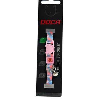 Doca Premium Cube Desenli 1.2x18-3 cm Kedi Boyun Tasması