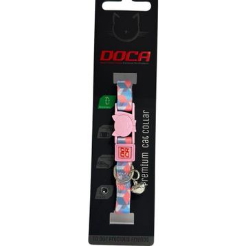 Doca Premium Cube Desenli 1.2x18-3 cm Kedi Boyun Tasması