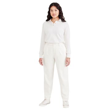 Dockers High Waist Pleated Original Khaki Egret Tapered Kadın Pantolon