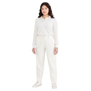Dockers High Waist Pleated Original Khaki Egret Tapered Kadın Pantolon