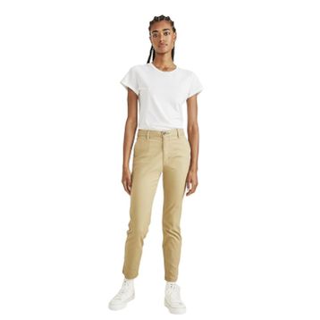 Dockers Weekend Bej Chino Skinny Fit Kadın Pantolon
