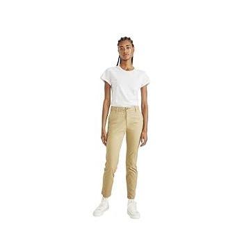 Dockers Weekend Bej Chino Skinny Fit Kadın Pantolon