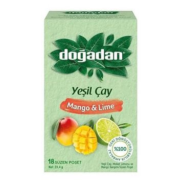 Doğadan 23.4 gr Mango & Lime Yeşil Çay
