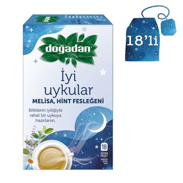 Doğadan Fonsiyonel 18'li İyi Uykular Çayı Melisa Hint Fesleğeni