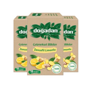 Doğadan Limon Zencefil 20'li Karışık Bitki Çayı