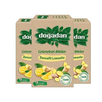Doğadan Limon Zencefil 20'li Karışık Bitki Çayı