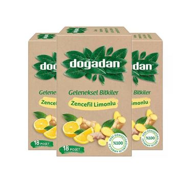 Doğadan Limon Zencefil 20'li Karışık Bitki Çayı