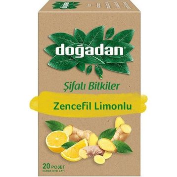 Doğadan Limon Zencefil 20'li Karışık Bitki Çayı