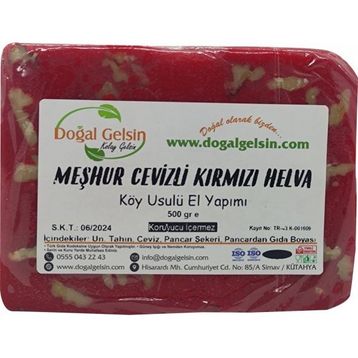 Doğal Gelsin 500 gr Meşhur Simav Cevizli Kırmızı Yaz Helvası