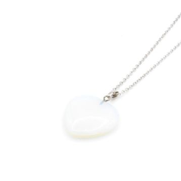 Doğal Kalp Opal 002 Kolye Ucu
