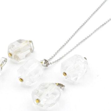 Doğal Kristal Kuvars 006 Kolye Ucu