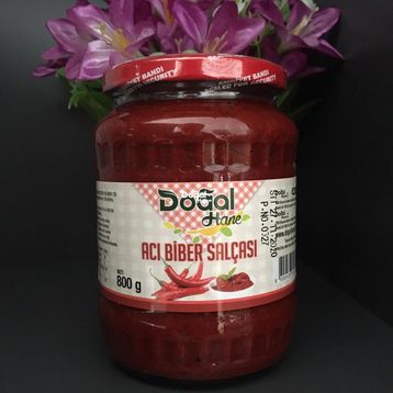 Dogalhane 800 gr Hatay Acı Biber Salçası