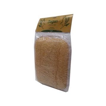 Doğan 15x22 cm Doğal Kabak Lifi El Geçmeli Sırt ve Vücut Kesesi