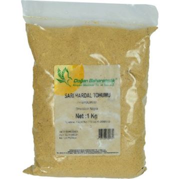 Doğan Baharat Öğütülmüş Doğal Sarı 1 kg Hardal Tohumu