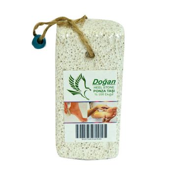 Doğan Ponza Taşı İpli Beyaz 1 Adet Topuk Taşı Ayak Topuk Törpüsü