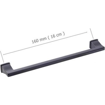 Doğanlar Techno 160 mm Mat Siyah Mobilya Kulp