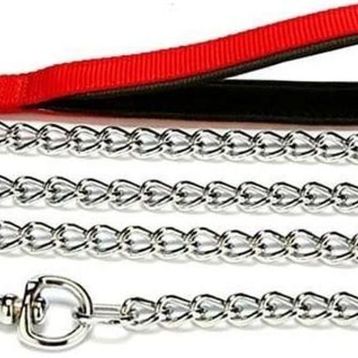 Doggie Comfort Dokuma 3.5x110 cm Medium Kırmızı Köpek Gezdirme Tasması