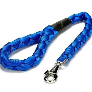 Doggie Dokumadan El Yapımı Örgülü Lacivert 2.5x120 cm Köpek Gezdirme Kayışı
