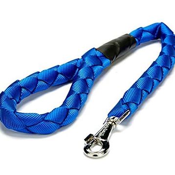 Doggie Dokumadan El Yapımı Örgülü Lacivert 2.5x120 cm Köpek Gezdirme Kayışı