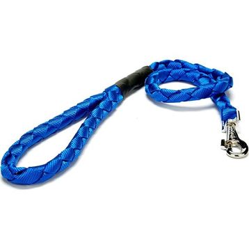 Doggie Dokumadan El Yapımı Örgülü Lacivert 2x140 cm Köpek Gezdirme Kayışı