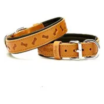 Doggie Konfor Deri Camel 2.5x37- 45 cm Köpek Boyun Tasması