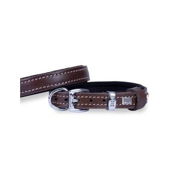 Doggie Konfor Deri Kahverengi Small 1.5x20-25 cm Köpek Boyun Tasması