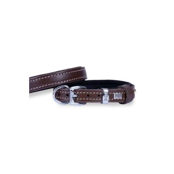 Doggie Konfor Deri Kahverengi Small 1.5x20-25 cm Köpek Boyun Tasması