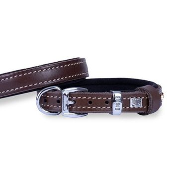 Doggie Konfor Deri Kahverengi Small 1.5x20-25 cm Köpek Boyun Tasması
