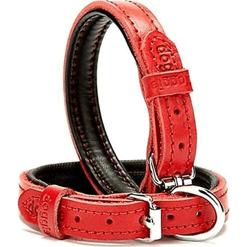 Doggie Konfor Deri Kırmızı 1.5x20-25 cm Köpek Boyun Tasması