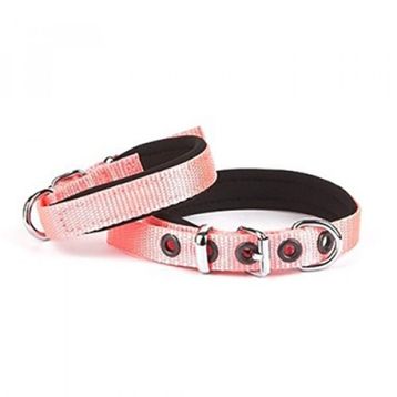 Doggie Konfor Dokuma 1.5x25-30 cm Pembe Köpek Boyun Tasması