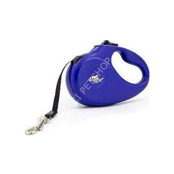 Doggie Soft Seri Royal Mavi 12 kg 5 mt Otomatik Uzatma Tasması