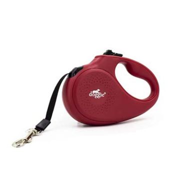 Doggie Xsmall 12 kg 3 mt Kırmızı Master Otomatik Köpek Uzatma Tasması