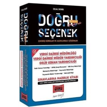 Doğru Seçenek Vergi Dairesi Müdürlüğü Müdür Yardımcılığı Gelir Uzman Yardımcılığı Sınavlarına Hazırlık Kitabı - Yargı Yayınları