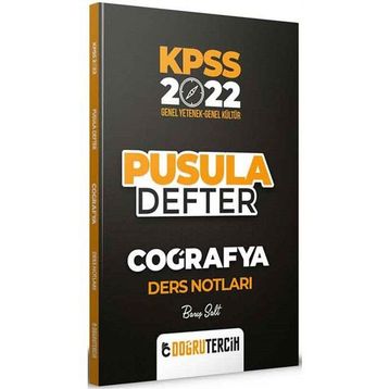 Doğru Tercih 2022 KPSS Coğrafya Pusula Defter Ders Notları
