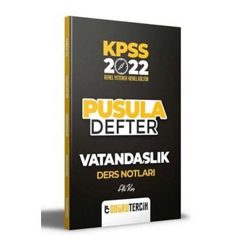 Doğru Tercih 2022 KPSS Vatandaslik Pusula Defter Ders Notları