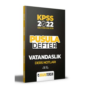 Doğru Tercih 2022 KPSS Vatandaslik Pusula Defter Ders Notları