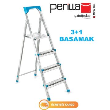 Doğrular Çift Çıkışlı 3 Basamaklı Metal Merdiven