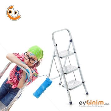 Doğrular Class 3 Beyaz Katlanabilir Merdiven