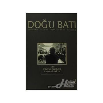 Doğu Batı Düşünce Dergisi Sayı: 12 Akademidekiler