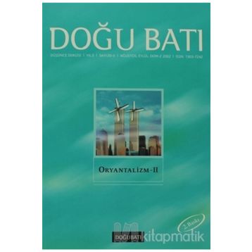 DOĞU BATI DÜŞÜNCE DERGISI SAYI: 20 ORYANTALIZM - 1 - KOLEKTIF