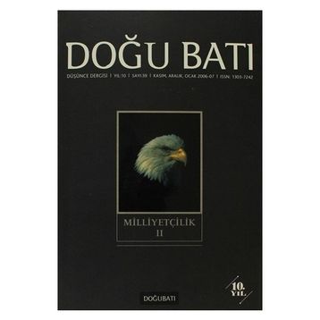 Doğu Batı Düşünce Dergisi Sayı 39 Milliyetçilik 2 - Kolektif