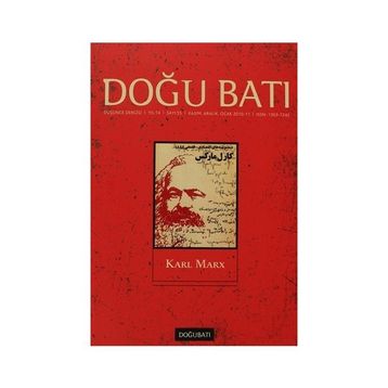 Doğu Batı Düşünce Dergisi Sayı: 55 Karl Marx
