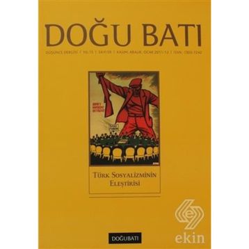 Doğu Batı Düşünce Dergisi Sayı : 59 Türk Sosyalizminin Eleştirisi - Kolektif