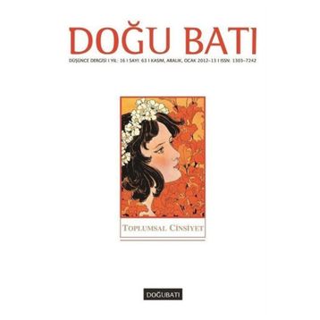 Doğu Batı Düşünce Dergisi Sayı: 63 - Toplumsal Cinsiyet - Kolektif