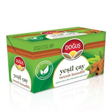 Doğuş Tarçınlı Karanfilli 35 gr 20'li Paket Yeşil Çay